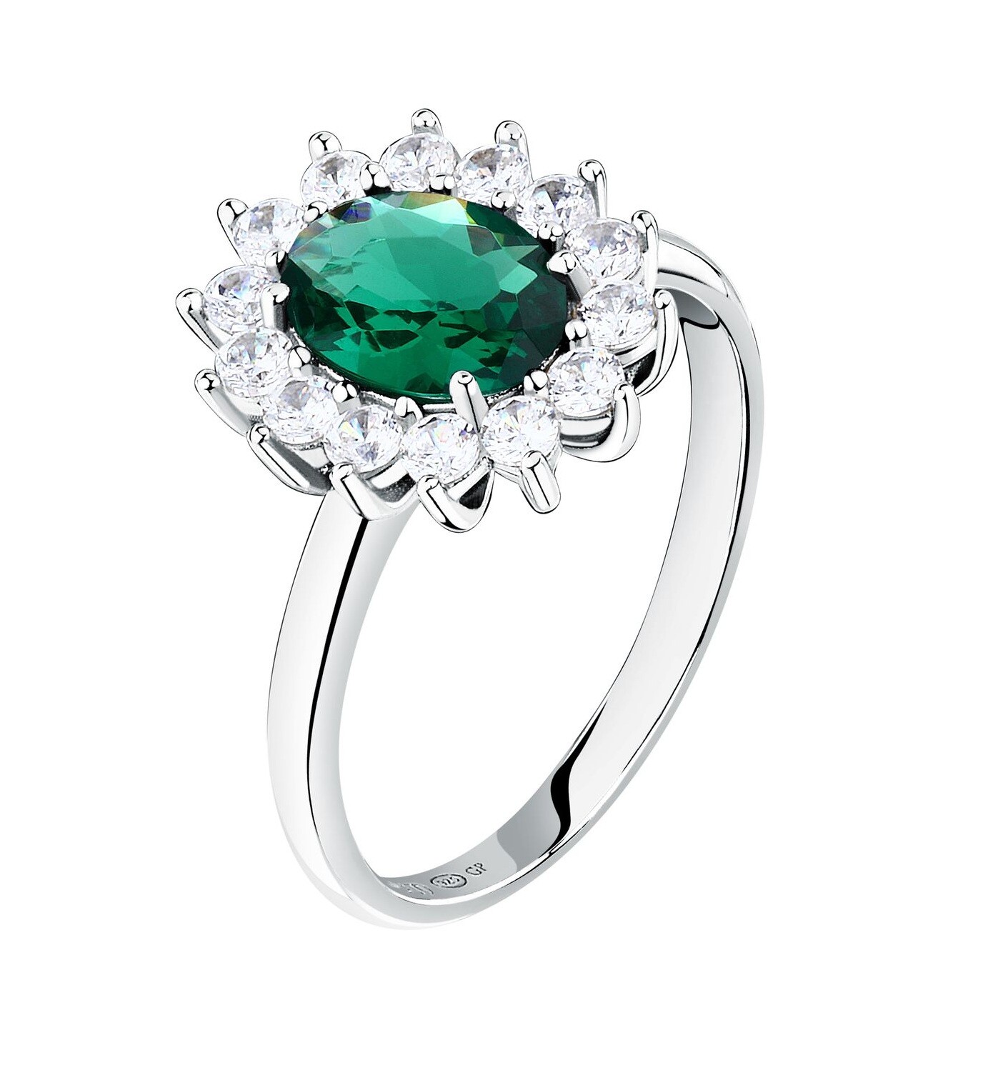 Morellato Luxusný strieborný prsteň s kubickými zirkónmi Tesori SAIW2840 52 mm