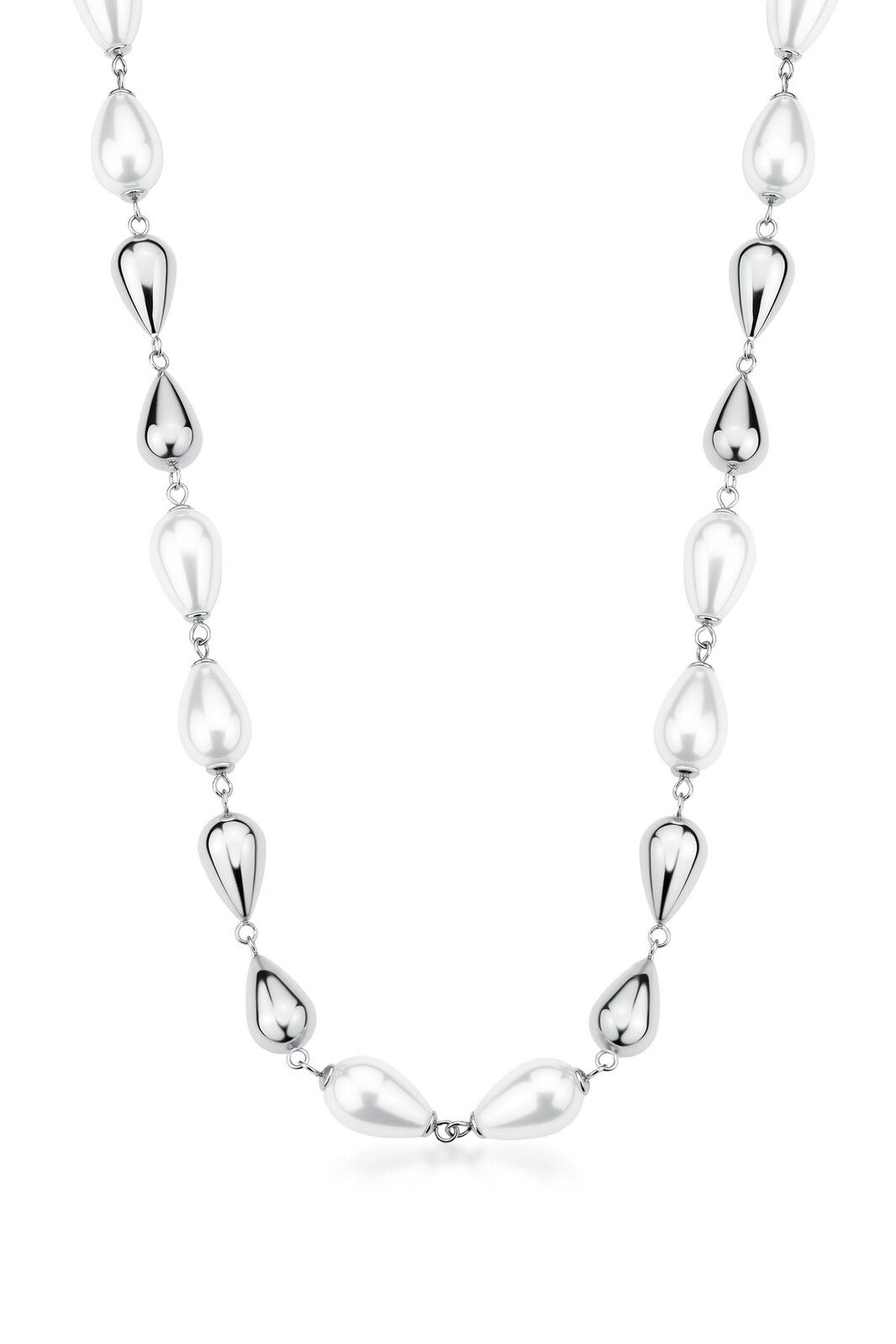 Brosway Elegantný oceľový náhrdelník so syntetickými perlami Perfect BPC70