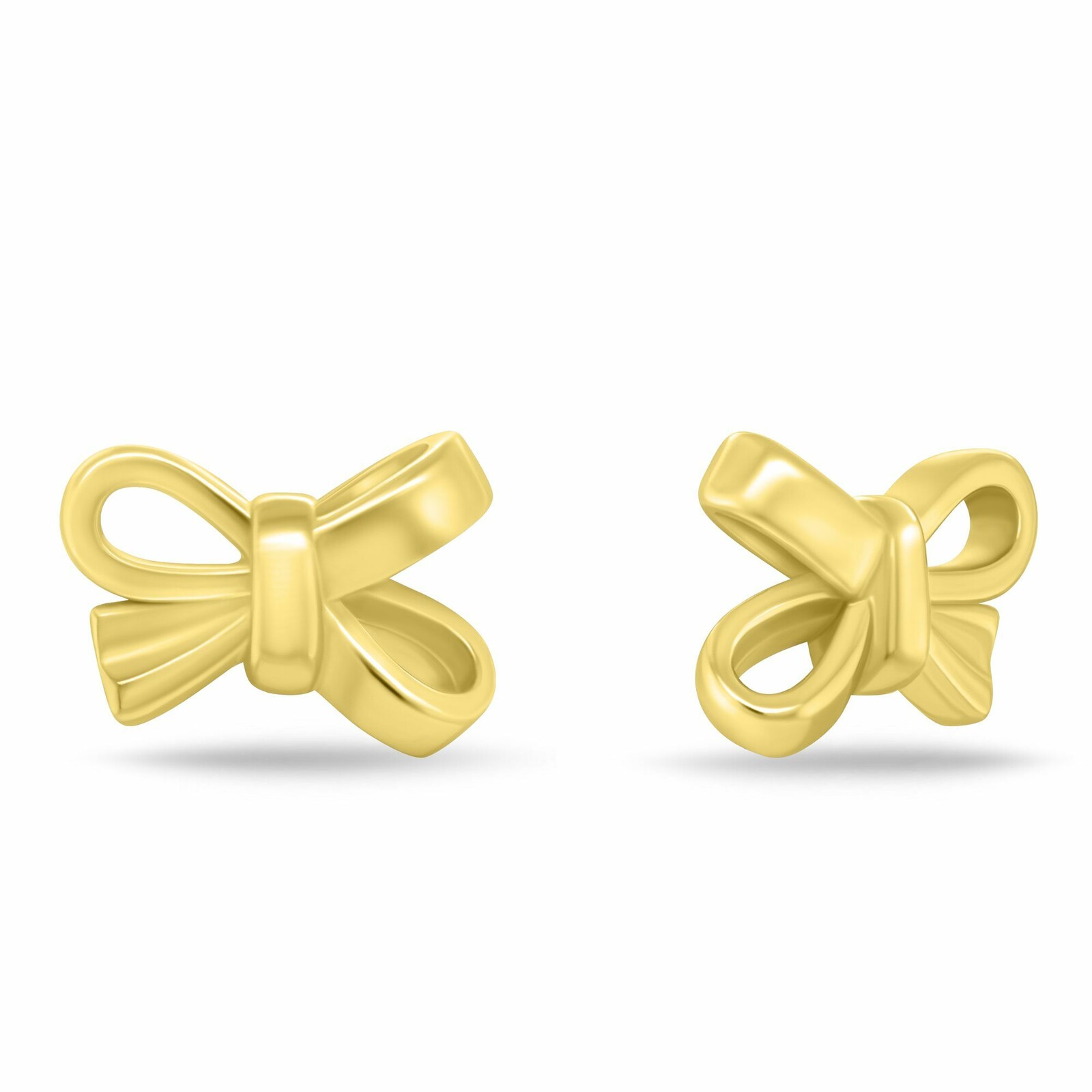 Brilio Silver Pozlátené náušnice Mašličky EA1206Y