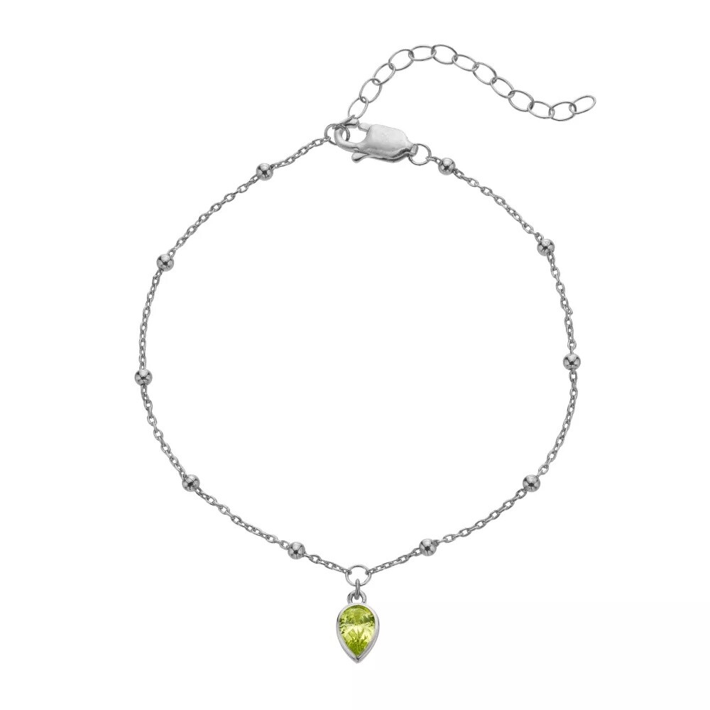 Hot Diamonds Strieborný náramok pre ženy narodené v auguste Silver Whisper SWB032