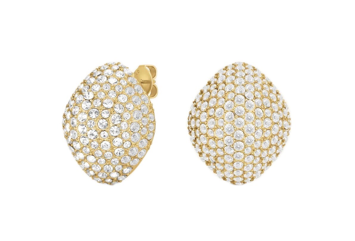 Rosefield Trblietavé pozlátené náušnice s kryštálmi Pavé JEPBG-J1222