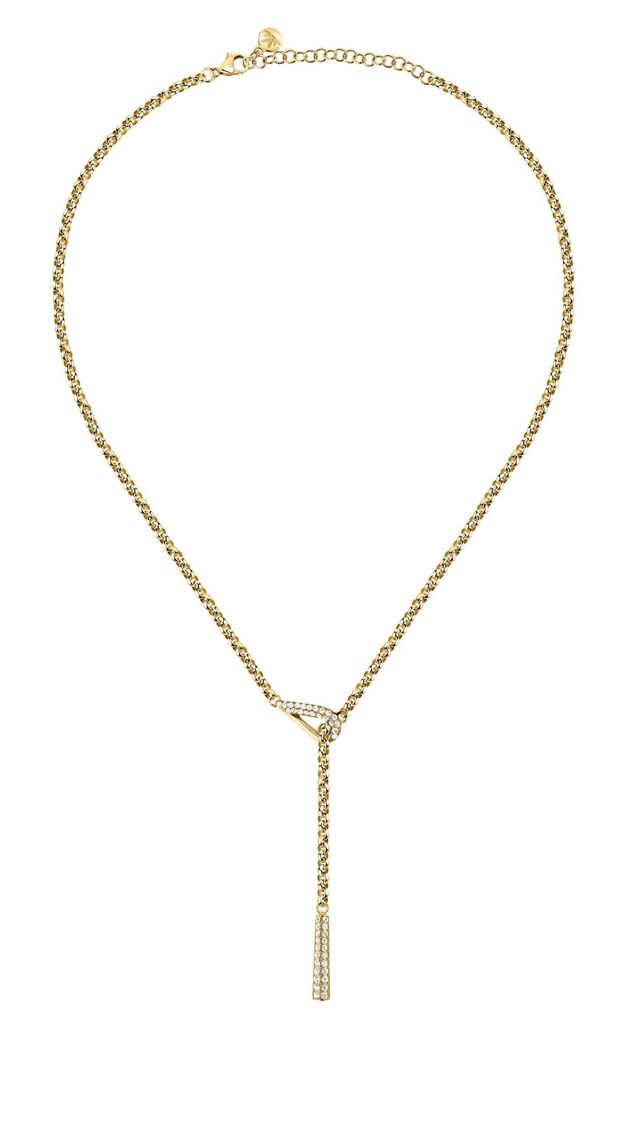 Morellato Pozlátený flexibilný náhrdelník s kryštálmi Design SAYP20