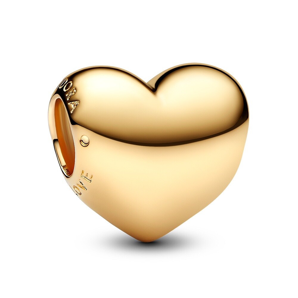 Pandora Romantický pozlátený korálik Srdce Shine Moments 763439C00