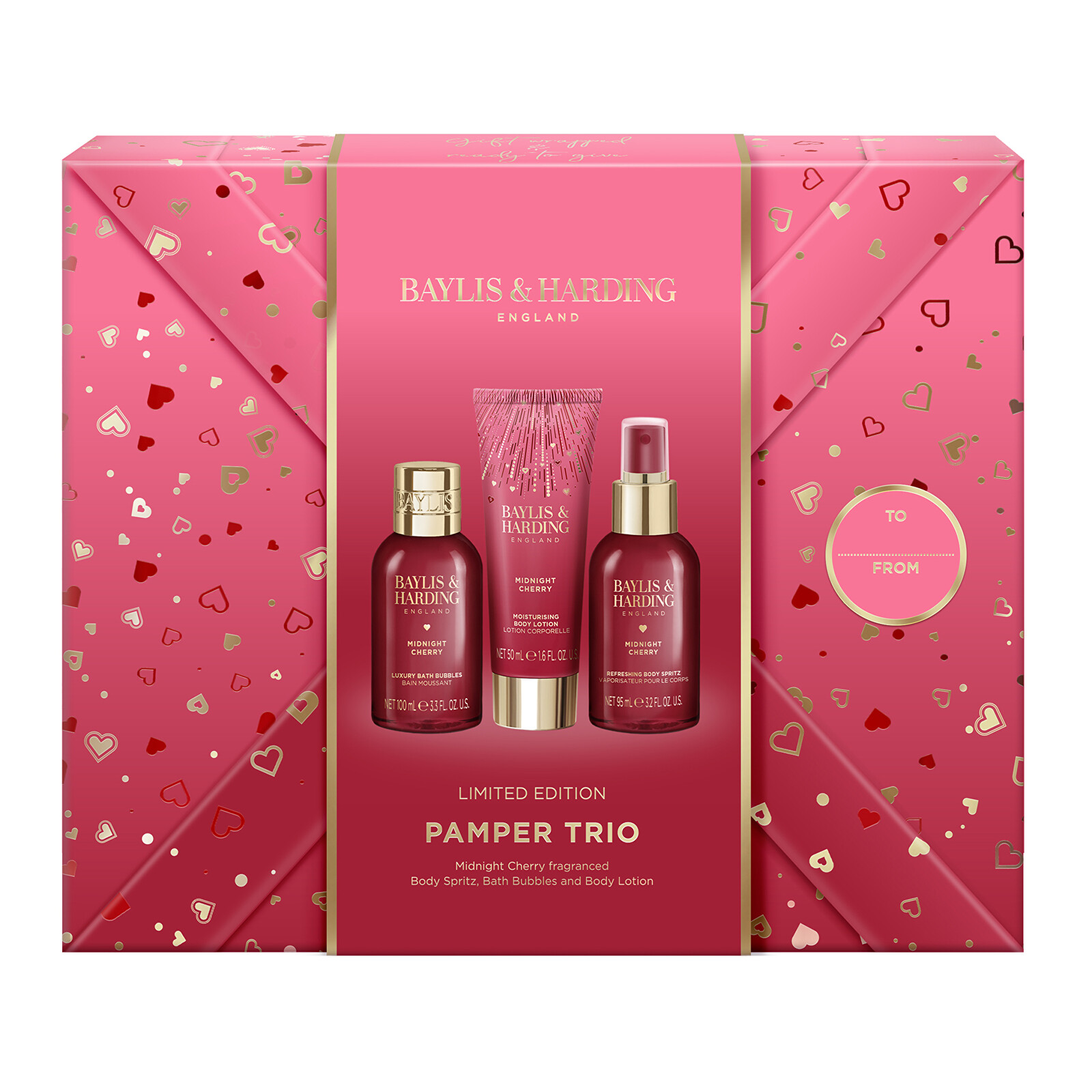 Baylis & Harding Darčeková sada Midnight Cherry Set 3 ks