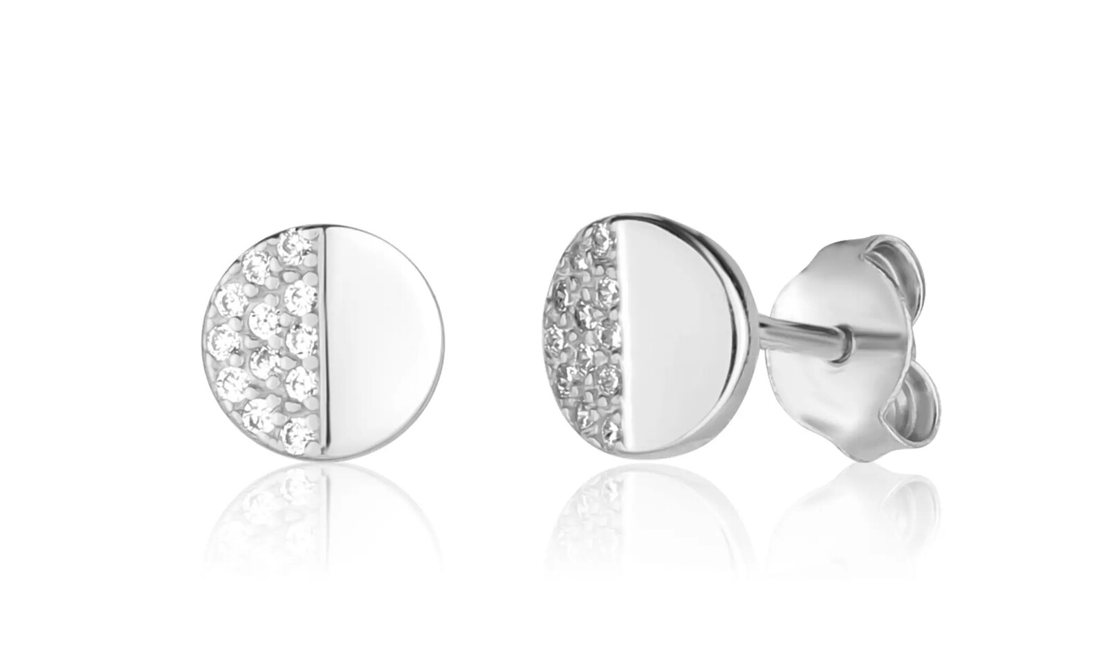 JVD Pôvabné strieborné náušnice kôstky SVLE1171XH2BIPS