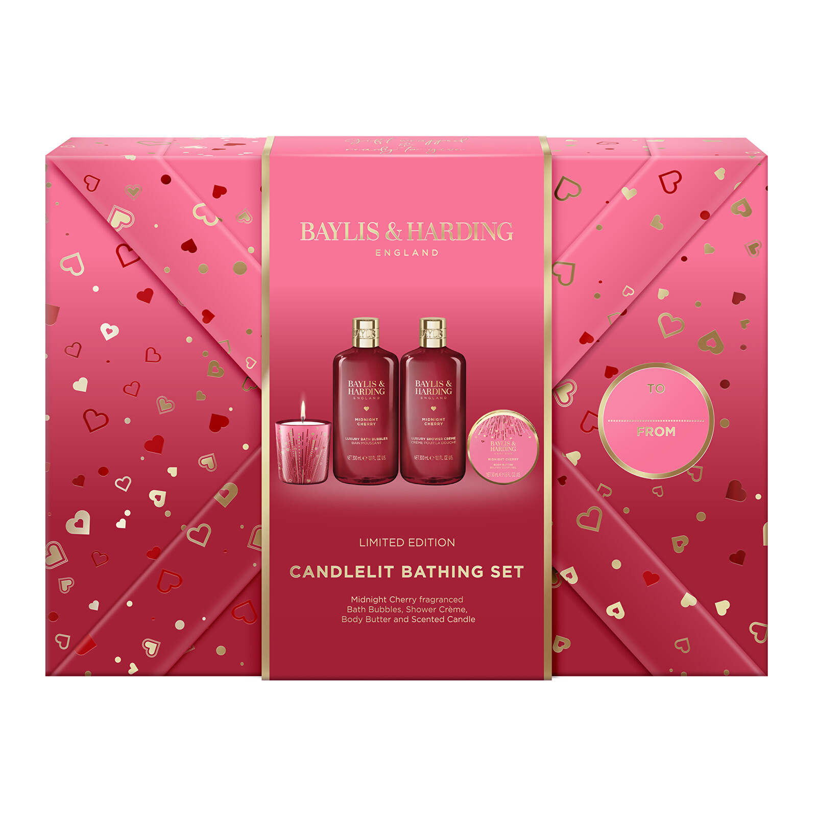 Baylis & Harding Darčeková sada Midnight Cherry Set 4 ks