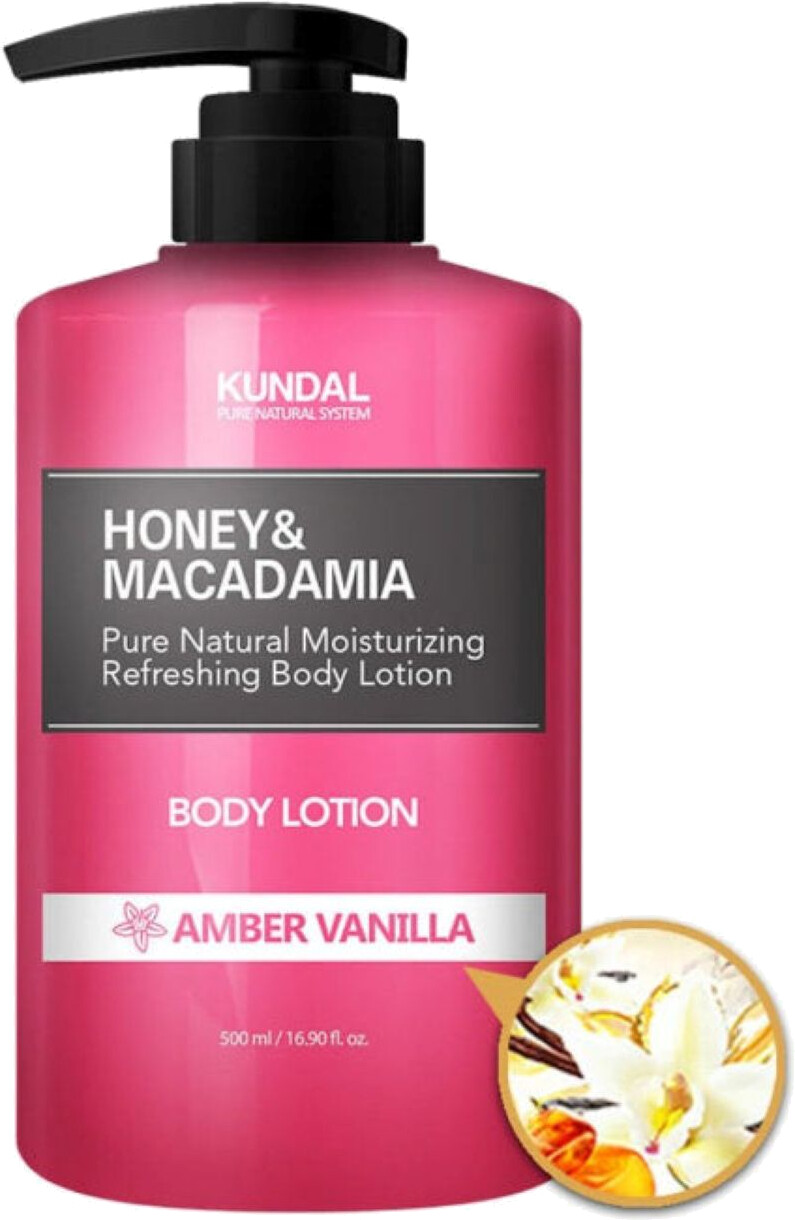 KUNDAL Vyživujúce telové mlieko Honey & Macadamia Amber Vanilla (Body Lotion) 500 ml