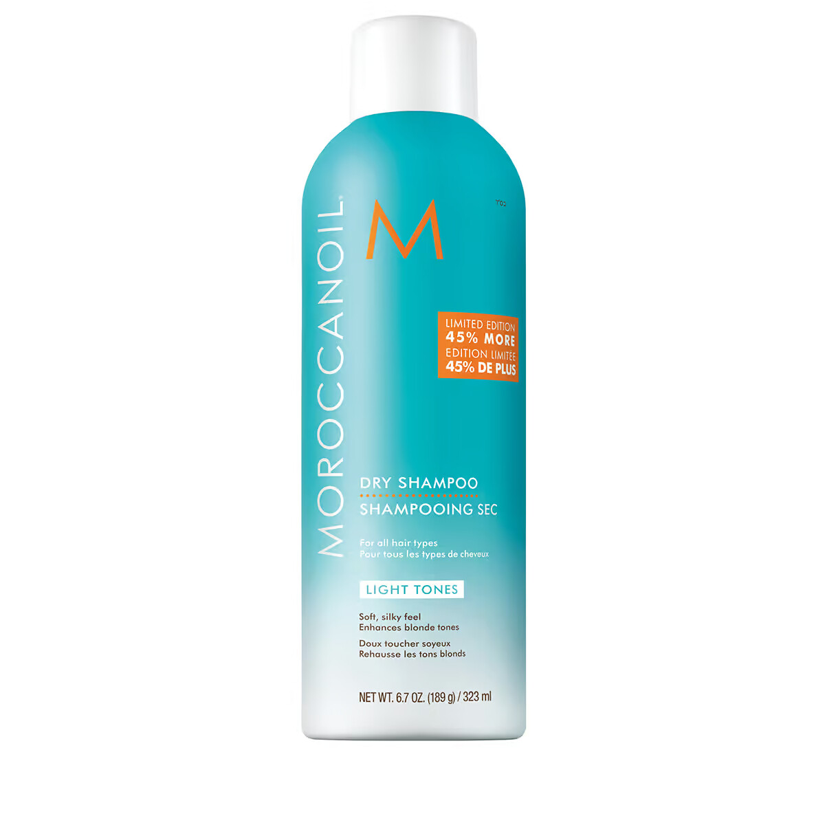 Moroccanoil Suchý šampón pre svetlé odtiene vlasov (Dry Shampoo for Light Tones) 323 ml