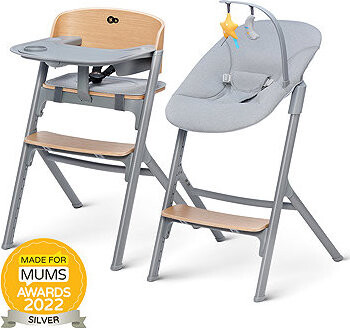 KINDERKRAFT SELECT Súprava jedálenská stolička Livy Oak + ležadlo Calmee, Premium