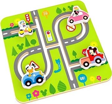 Derrson Disney Dřevěný motorický labyrint Mickeyho svět