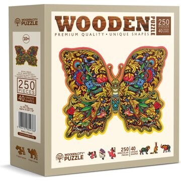 WOODEN CITY drevené puzzle - Kráľovské krídla 250 dielikov
