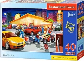 CASTORLAND Puzzle Čerpacia stanica MAXI 40 dielikov