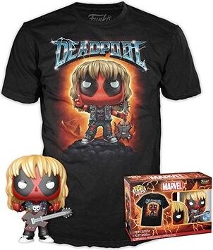 Funko POP! Deadpool Sada figúrka Heavy Metal a tričko veľ. S