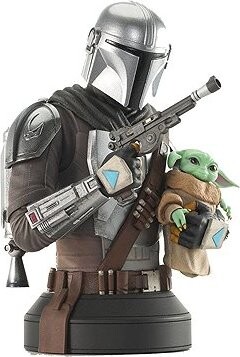 Star Wars: The Mandalorian – busta – The Mandalorian with Grogu
