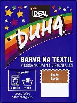 DUHA farba na textil hnedá 15 g