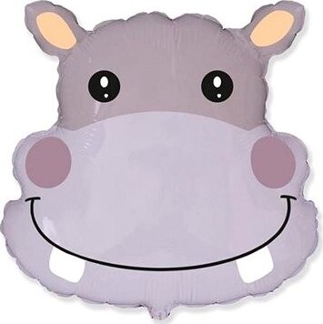 Balón fóliový hroch – safari – 56 cm