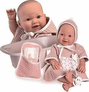 Antonio Juan 50417 Mia – žmurkajúce a cikajúce reálne pôsobiace bábätko s celovinylovým telom – 42 cm