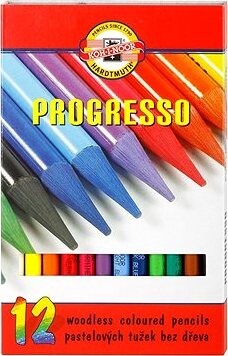 Koh-i-noor PROGRESSO 8756/12 – pastelky v laku – 12 ks