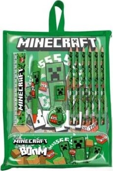 Minecraft: Creeper Sss - Set školních potřeb