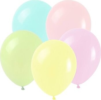 ARPEX Balóniky pastelové – makrónky, pastelové, 25 cm, 16 ks