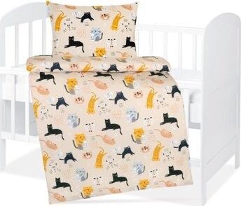 BELLATEX Obliečky detské Agáta 90/091 mačičky, 90 × 135, 45 × 60