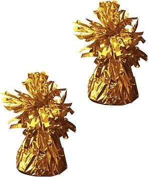 FOLAT Závaží - těžítko na balonky, zlaté, 160 g, 2 ks
