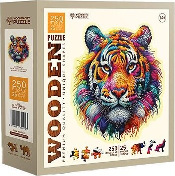 WOODEN CITY Drevené puzzle Jemný tiger 250 dielikov