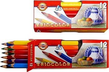 Koh-i-noor TRIOCOLOR JUMBO 3152/12 – trojhranné pastelky – 12 ks