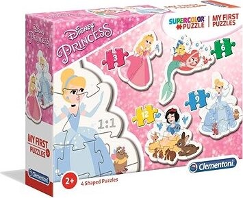 Clementoni Moje prvé puzzle Disney princeznej 4 v 1 (3, 6, 9, 12 dielikov)