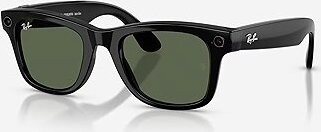 Meta RAY-BAN Meta Wayfarer (Standard) Smart Glasses (Gen 2) – Shiny Black, G15 Green