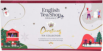 English Tea Shop Vánoční stromek, 6 figurek, 6 pyramidek, Bílá Kouzla