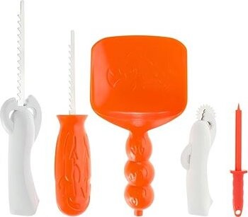 Nástroje na vyrezávanie tekvice súprava 5 ks