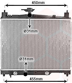 VAN WEZEL chladič, chladenie motora 53002287
