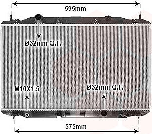 VAN WEZEL chladič, chladenie motora 25002190