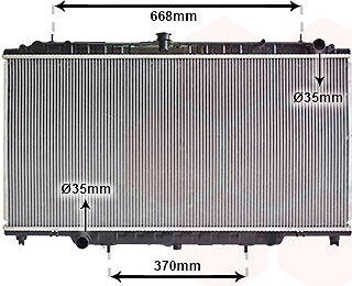 VAN WEZEL chladič, chladenie motora 13002246