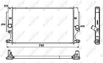 NRF Chladič, chladenie motora 53181