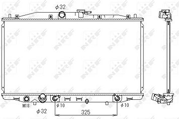 NRF Chladič, chladenie motora 53391