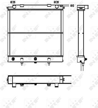 NRF Chladič, chladenie motora 52129