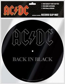 AC/DC: Back In Black Podložka na tanier gramofónu