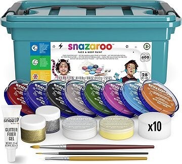 SNAZAROO Sada na maľovanie na tvár v boxe – Painter's kit II. 28 dielov