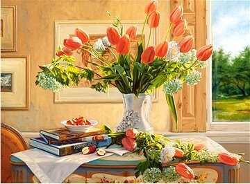 Castorland Puzzle Kvetinové zátišie 3000 dielikov