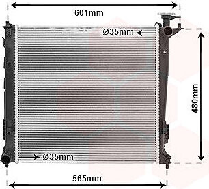 VAN WEZEL chladič, chladenie motora 83002239