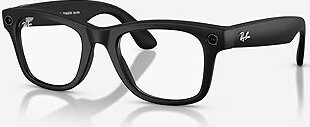 Meta RAY-BAN Meta Wayfarer (Large) Smart Glasses (Gen 2) – Matte Black, Clear
