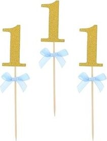 GODAN Zapichovadlá do cupcaku 1. narodeniny modré