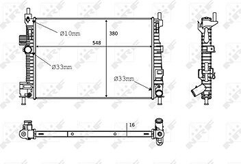 NRF Chladič motora 58289