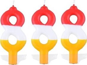 ARPEX Sviečka farebná číslo 8, 3 ks