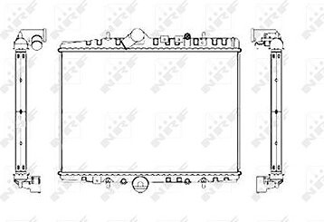 NRF Chladič, chladenie motora 55346