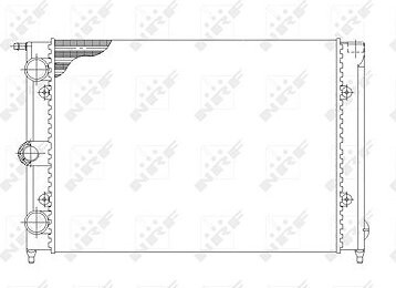 NRF Chladič, chladenie motora 58697