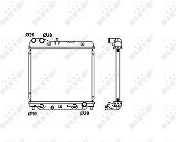 NRF Chladič, chladenie motora 53408