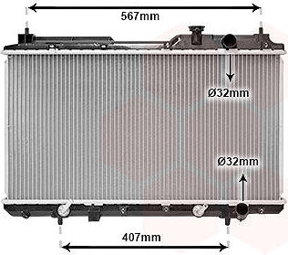 VAN WEZEL chladič, chladenie motora 25002104